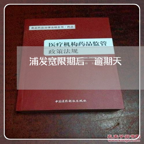 浦发宽限期后 逾期天 浦发宽限期后 逾期天